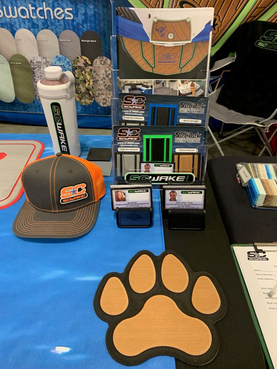 seadek's tweet photo. SeaDek Certified Fabricator @SCWake is busy this weekend and excited to show you what we can do for your boat at the Detroit Boat Show, booth B34, the Cincinnati Boat Show, booth 1073, and the Louisville Boat Show, booth 3086!
#seadek #carpetstinks #scwake #scwakeseadek https://t.co/MtJtYSTPhY