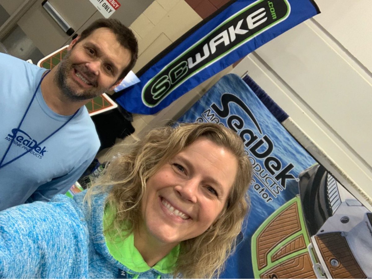 seadek's tweet photo. SeaDek Certified Fabricator @SCWake is busy this weekend and excited to show you what we can do for your boat at the Detroit Boat Show, booth B34, the Cincinnati Boat Show, booth 1073, and the Louisville Boat Show, booth 3086!
#seadek #carpetstinks #scwake #scwakeseadek https://t.co/MtJtYSTPhY