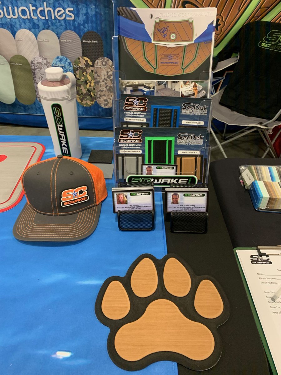 seadek's tweet photo. SeaDek Certified Fabricator @SCWake is busy this weekend and excited to show you what we can do for your boat at the Detroit Boat Show, booth B34, the Cincinnati Boat Show, booth 1073, and the Louisville Boat Show, booth 3086!
#seadek #carpetstinks #scwake #scwakeseadek https://t.co/MtJtYSTPhY