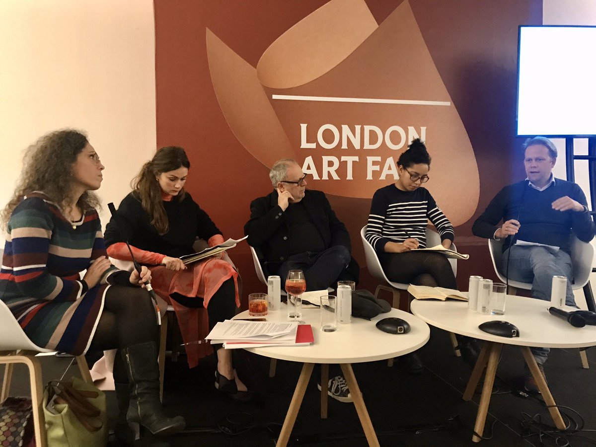 MarianneMgn's tweet photo. A fragmented and unbalanced#artmarket calls for new approaches to make it more #sustainable. A conversation triggered by #fotam report discussed @LondonArtFair w/ @CreativeUtdUK @itsownlight @Venice_Agendas @ArtTactic & artist Jade Montserrat. What is the role of #techinnovation? https://t.co/3bpwWBv4AQ