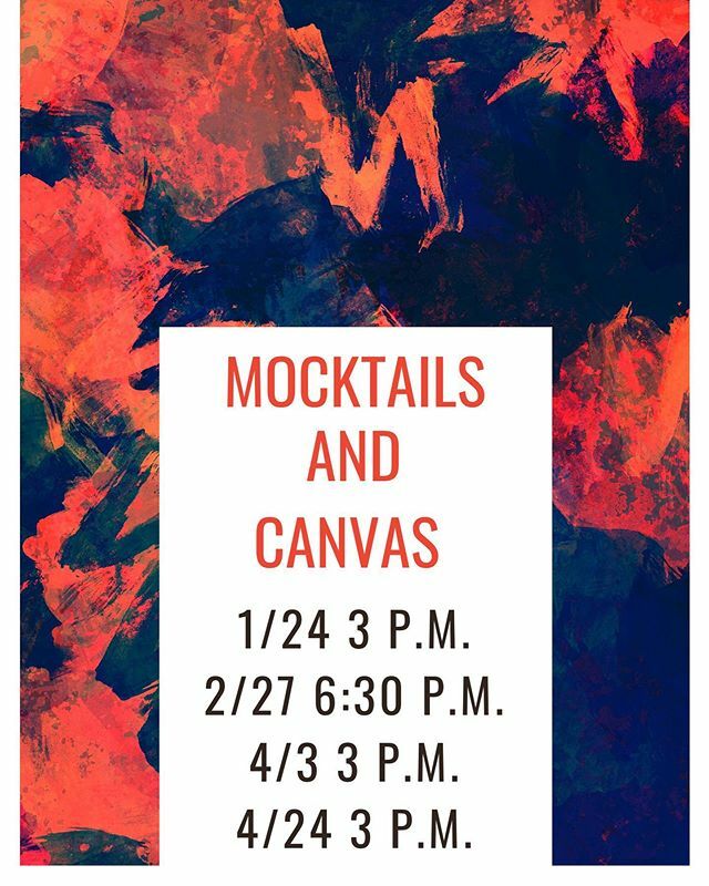 YoteActivities's tweet photo. Check out our Mocktails and Canvas dates for the spring semester. We would love to see you all there! 🎨 *the sign up sheet for Mocktails this Friday the 24th is up at the MUC front desk* https://t.co/TkFEc2Q2EW https://t.co/iFAG8E24SN