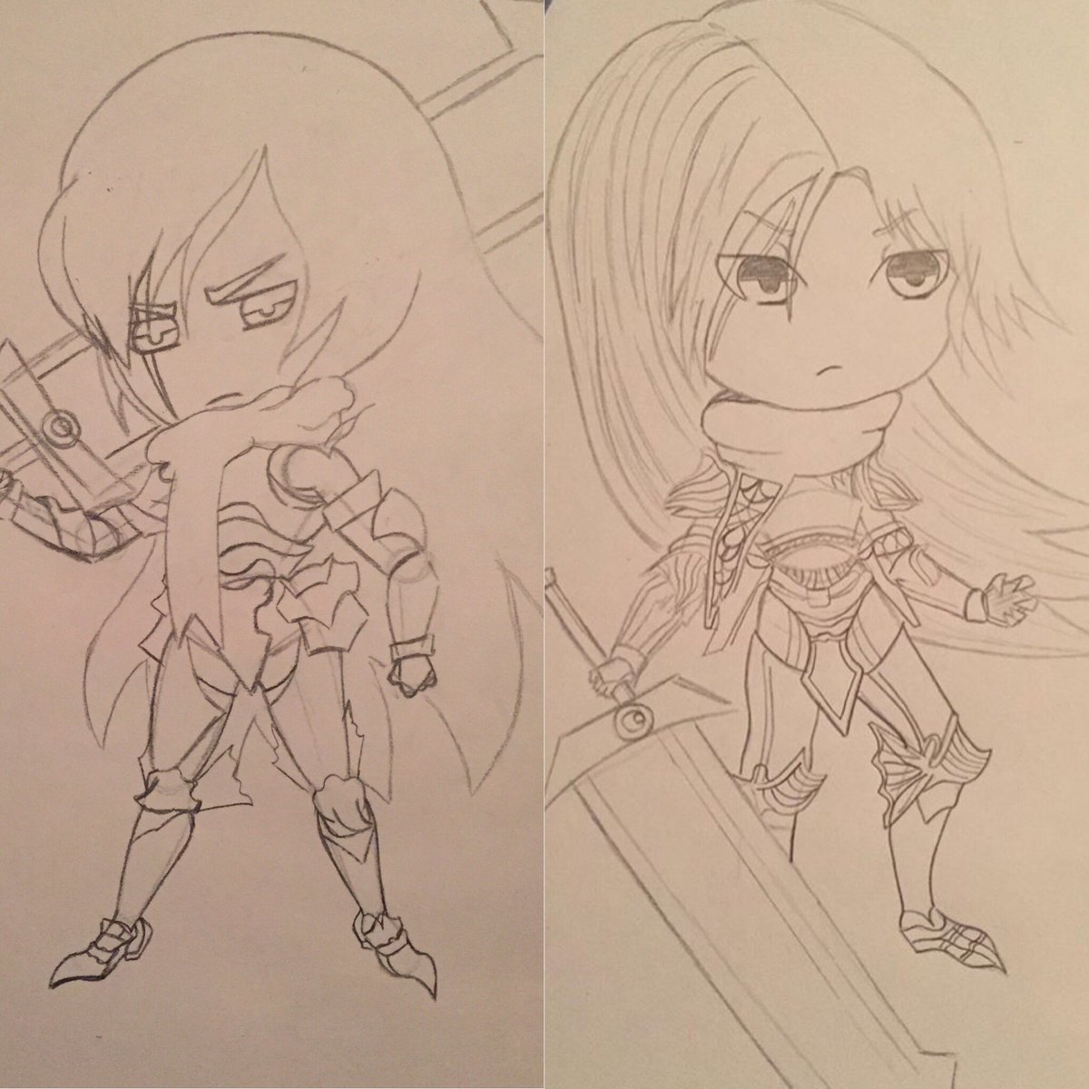 NathanielMcnei9's tweet photo. 2020 Chibi Siegfried on the Left and 2019 Chibi Seigfried on the Right.💙Follow my art page on IG:Nathelle_Art #2020firstlook #SOULCALIBURVI #SOULCALIBUR #SOULCALIBUR6 #Seigfried #chibi #NewYork https://t.co/8mA9NCzw3C