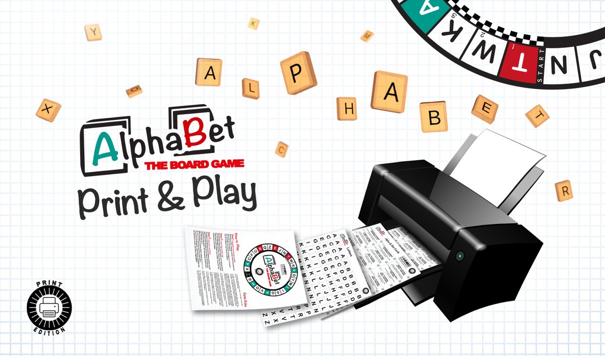AlphabetBGame's tweet photo. Do you like to WIN? 🎲🎲
Like this #Tweet to WIN a copy of the #Alphabetboardgame print &amp; play edition.
https://t.co/GMsva0FO7r
.
.
#Boardgames #Boardgame #Giveaway #Printer #LibraryShelfieDay #Wordgame #NEWGAME #Alphabetgame #Tabletopgaming #tabletopgames #tabletop #Competition https://t.co/oA4Ao0wlfB
