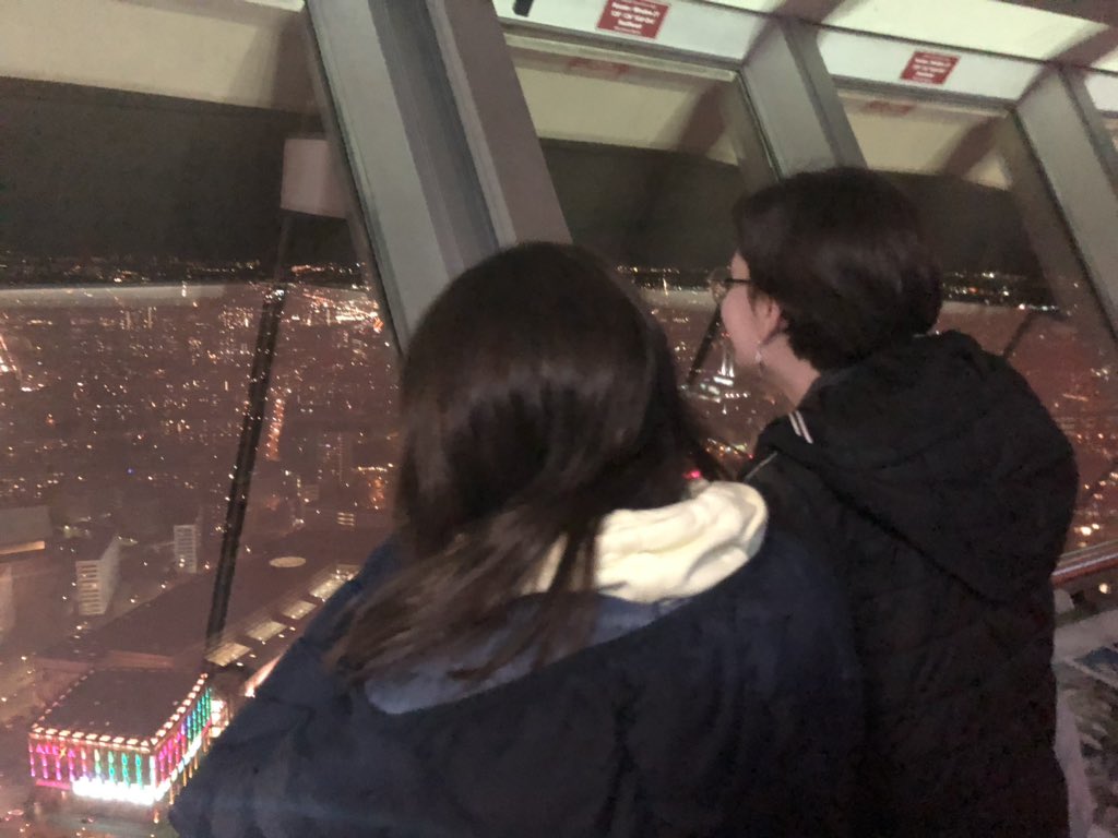 ABerlin2020's tweet photo. Enjoying the city lights at the top of the TV tower. https://t.co/CQfttvnEAE