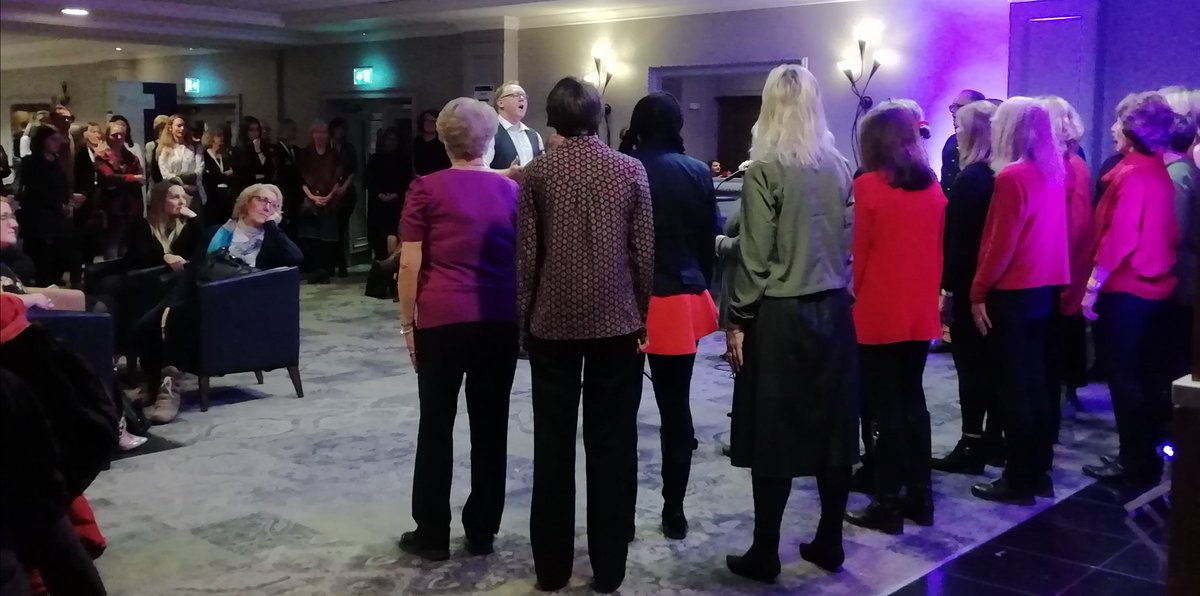 What a beautiful choral performance from the delegates at #dcpconf! A fabulous innovation led by James Hawkins 🎵🎶
