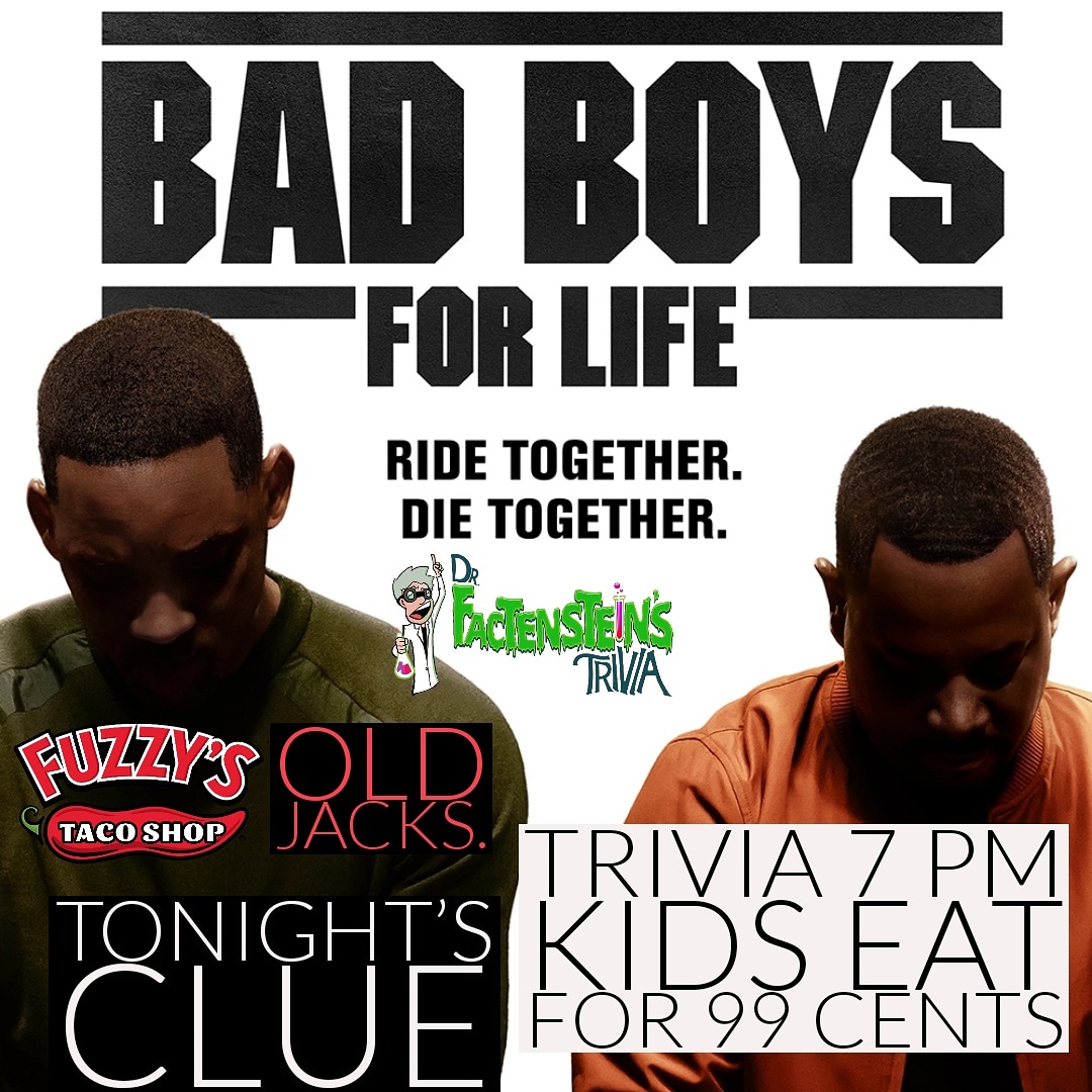 DrFactenstein's tweet photo. Don't let the rain keep you away from Fuzzy's Taco Shop (6361 Old Jacksonville Hwy, Tyler, TX) tonight! Trivia night kicks off at 7 PM.

Trivia is family friendly and free to play. Kiddos eat for 99 cents! Prizes awarded to the top 3 teams courtesy of Fuzzy's! #tylertx #tacos https://t.co/vTk3Z1W34n