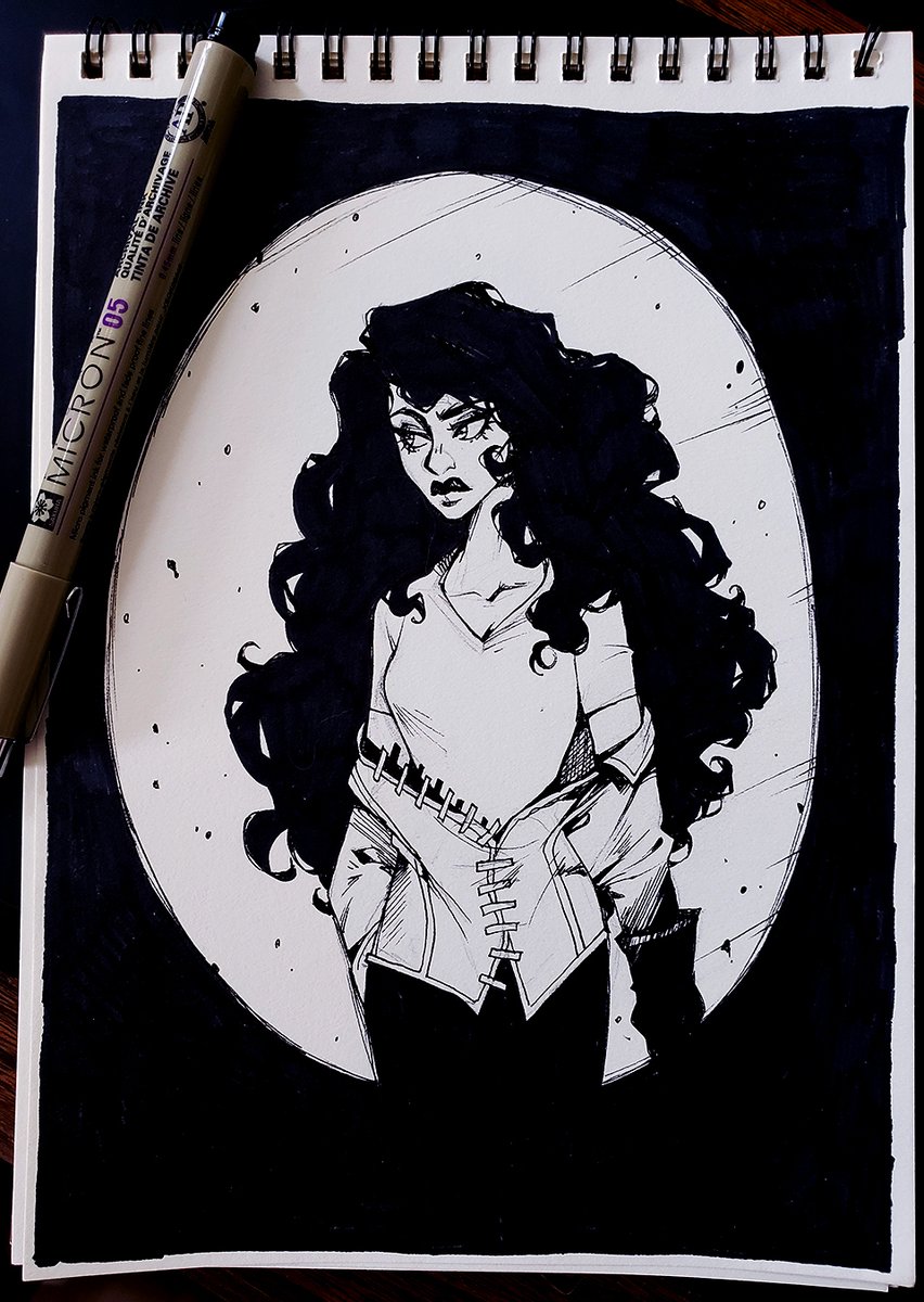 rednflynn's tweet photo. A little rusty, but there's something about sketching in ink that just feels right. 🖊️ https://t.co/J0iAnfLIrU