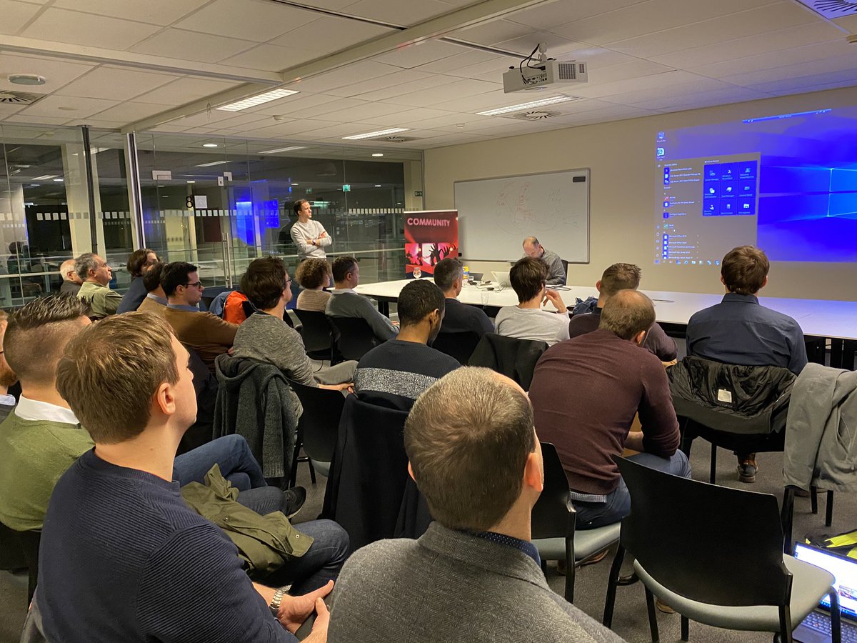 #BIWUG everybody is listening with full attention to <a href="/PiekenPuil/">Michael Van Wesemael</a> and <a href="/mrtommytime/">Tommy Vanhee</a> about #PowerPlatform in #SharePoint