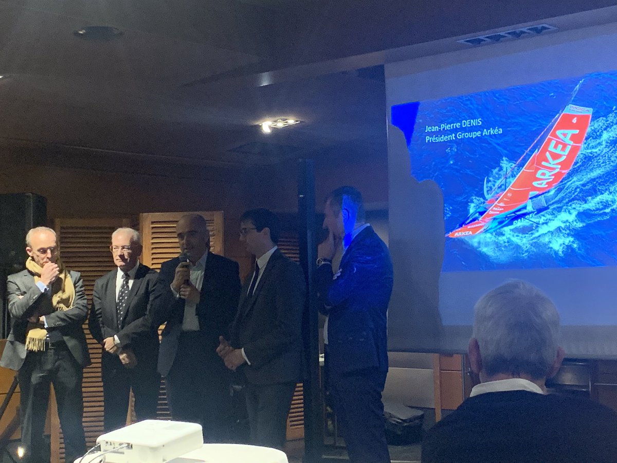 Magnifique soirée du club des partenaires <a href="/cmarkea/">Crédit Mutuel Arkéa</a> <a href="/Paprec_Group/">Paprec Group</a> autour de <a href="/SebastienSimon_/">Sébastien Simon</a> pour le <a href="/VendeeGlobe/">Vendée Globe</a> 2020! <a href="/nebout_arkea/">Thomas NEBOUT</a> <a href="/LapeyreN/">Nico</a>