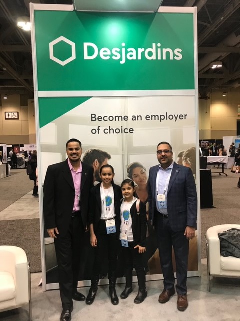 DesjardinsGroup's tweet photo. Some of our #GoodSpark entrepreneurs, @cheekbonebeauty @nudniklife @goodfoodforgood and Two Sisters on a Mission came by the #HRPAAC in Toronto, to share their inspiration and experience. 
To learn more about how we support social ventures, visit 👉https://t.co/PXSGOHbI6g https://t.co/ZxEZUFL55g