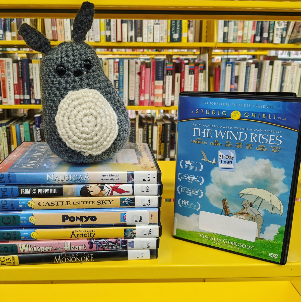 CentreCoLibrary's tweet photo. We've got #StudioGhibli films and they're free. 😉

#LibrariesAreFree #Ghibli #Miyazaki https://t.co/ebTVtsXe12