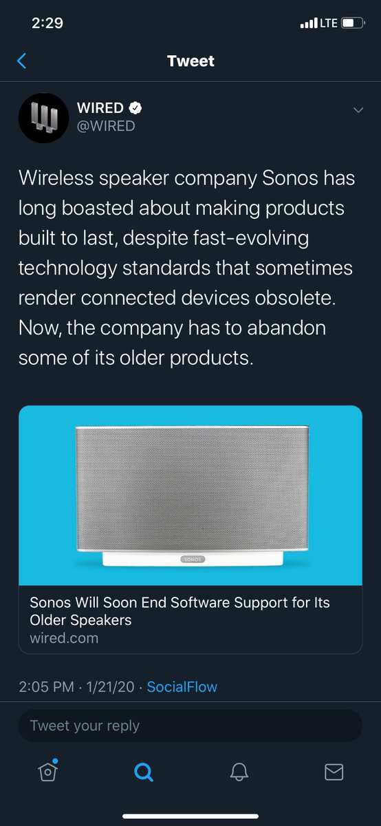AlecStapp's tweet photo. (1) Sonos CEO in a Congressional hearing last Friday

(2) Sonos product announcement today

Life comes at you fast. https://t.co/0Ffe3o1sHN