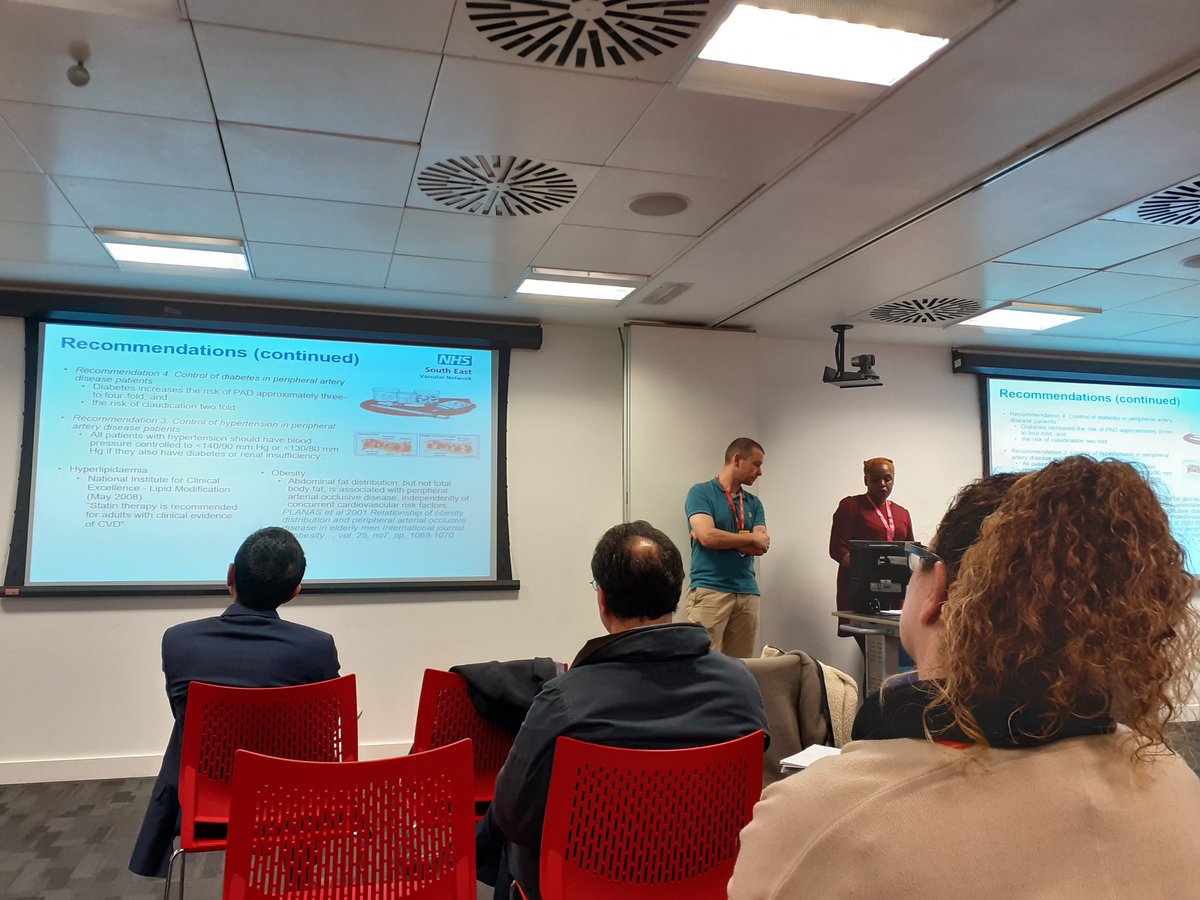 VascularSE's tweet photo. Claudication and exercise presentation at @VascularSE Managing vascular patient for Primary Care workshop. #vascular #intergratedcare #primarycare #generalpractise #claudication #legsmatter https://t.co/6ENdjmDHHF
