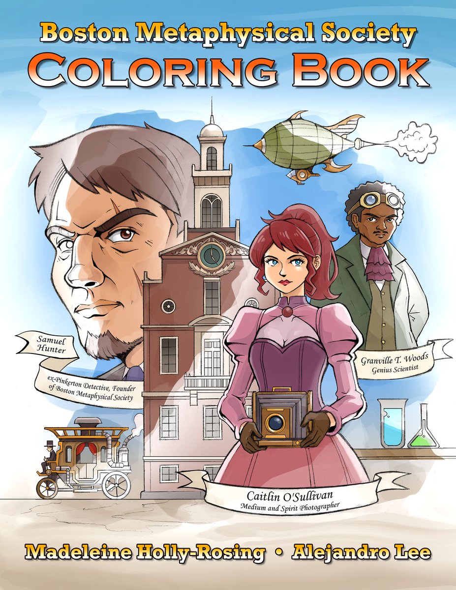 MHollyRosing's tweet image. Boston Metaphysical Society: Ghosts and Demons and new Coloring Book is now LIVE on Kickstarter!  Something from the past comes back to haunt the team. Join the team and pledge today.  #steampunk #comics #kickstarter #graphicnovels #paranormal   kck.st/38pVBxU