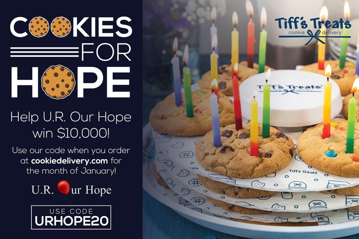 UROurHope's tweet photo. Got the rainy day blues? How about some warm, delicious cookies 🍪 from @tiffstreats !? Might not make the rain go away but they're yummy and you'll be helping children and adults with undiagnosed and rare diseases. Order now! https://t.co/9bBrmDYAM3