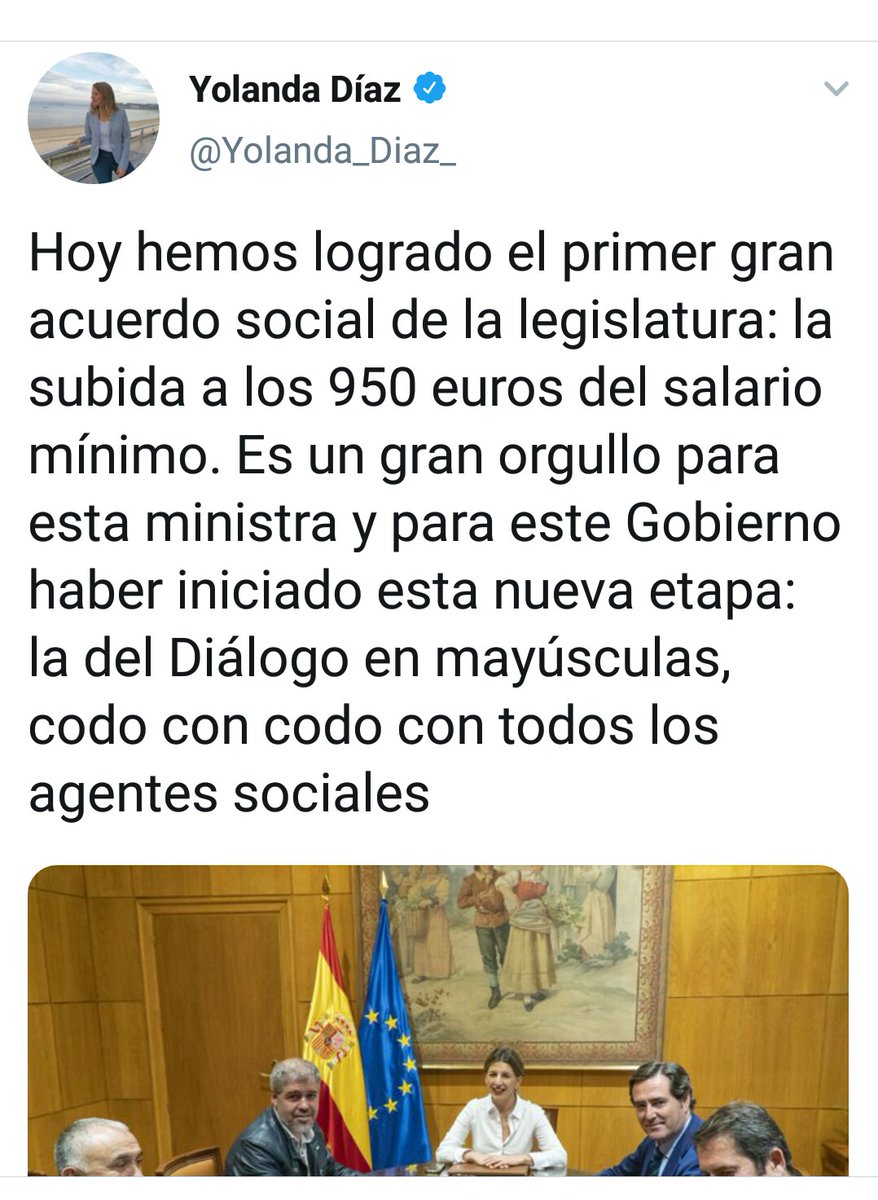 Año 2005: una joven acuña la palabra "mileurista", denunciando la precariedad. 
Año 2020: la izquierda progresista se felicita por anunciar que el salario mínimo será de 950 euros, después de subir el coste de la vida durante años.