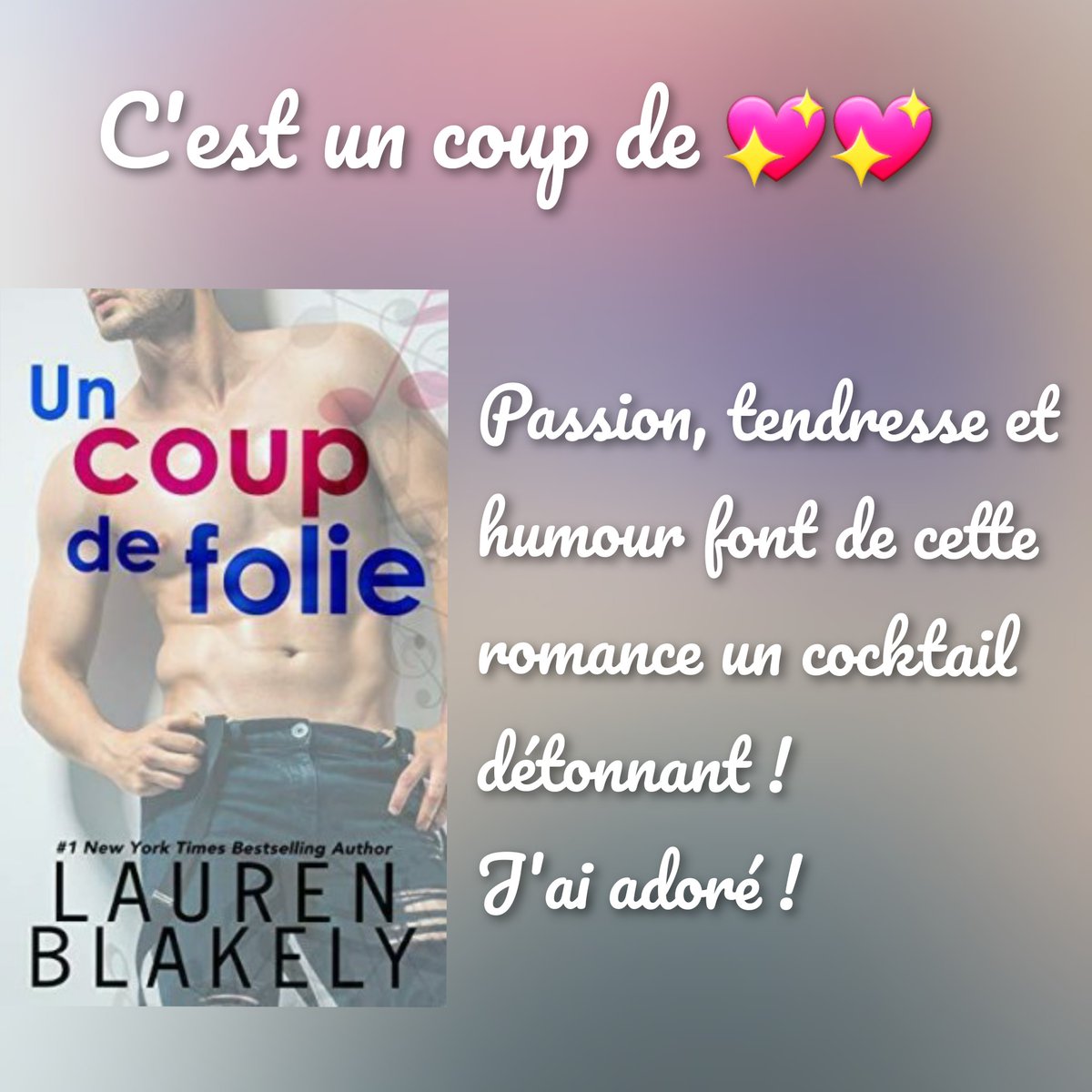 bea__mars's tweet photo. #Chronique #ActuBooks Mon avis Coup de 💖💖 sur #UnCoupdeFolie le 1er tome de #Heartbreakers de @LaurenBlakely3 @LValentin_trad 
https://t.co/8DiWc5D0uS
@Evey_ActuYA https://t.co/NqcTVAOGoh