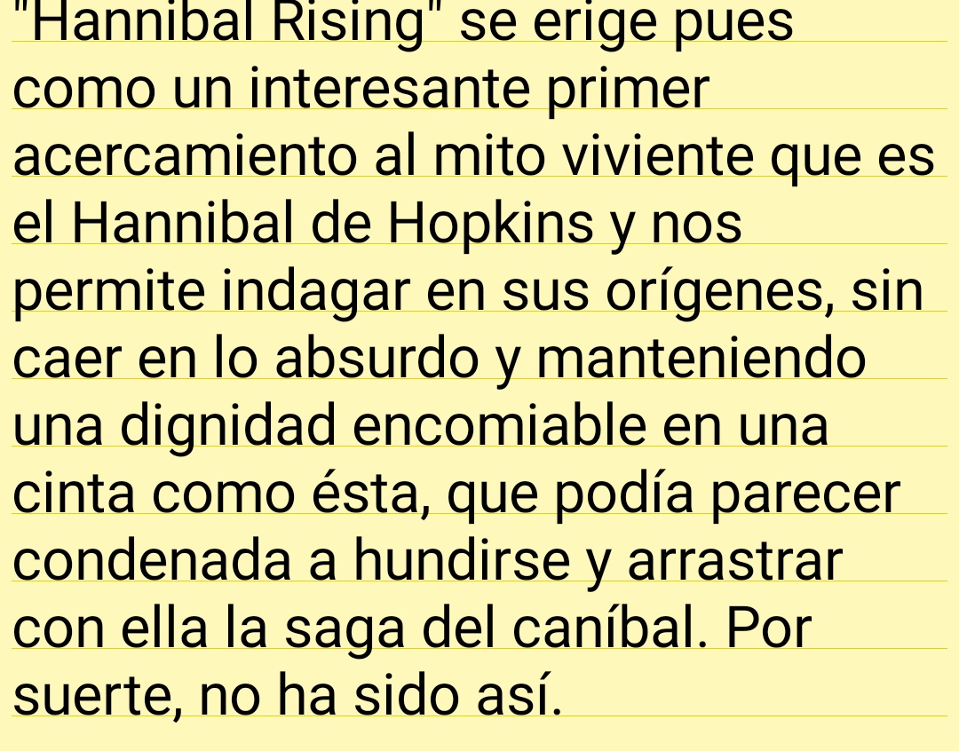 62. #HannibalRising (2007) Director: Peter Webber Escritor: Thomas Harris Origen: Francia, Reino Unido e Italia Puntuación: 6/10