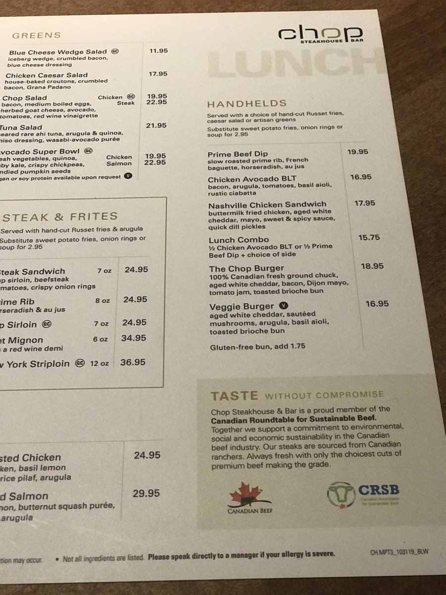 Thanks for the warm welcome from your team <a href="/ChopSteakhouse/">Chop Steakhouse</a> - the #cdnbeef steaks were delicious!