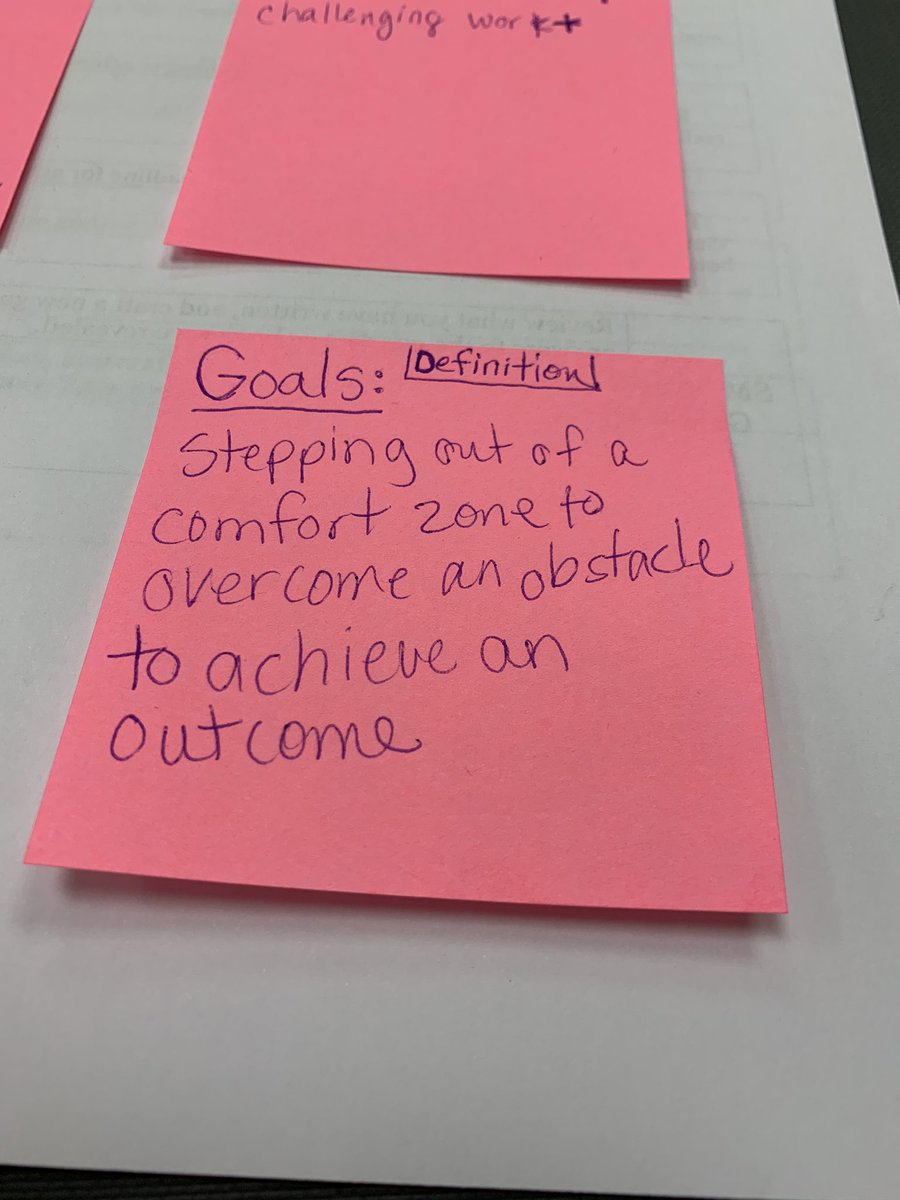 JacquelynLonon's tweet photo. My group’s Goal definition #selfreflection @DuganEDU #adwlearns #CCAthinks #evolvingprofessional #ADWmindset https://t.co/30Rky9Y3Qj