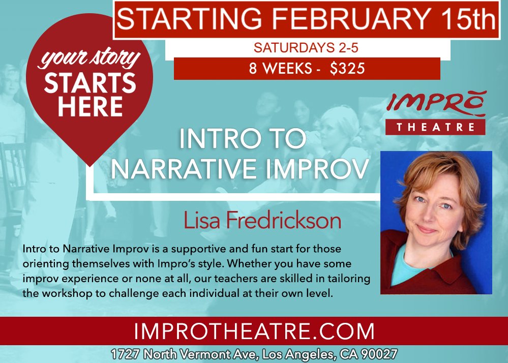 improtheatre's tweet photo. Register register register!
https://t.co/P6zQyOzKAB
#impro #improtheatre #improv #improvclass #improvcomedy #improvised #improvschool #intro #inclusivity #narrative #voice #story https://t.co/0sqcSCbtmr