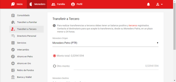 mippci_ven's tweet photo. 🗣️ ¡𝐓𝐨𝐦𝐚 𝐍𝐨𝐭𝐚!✍️🇻🇪 
La Plataforma Patria permitirá la transferencia de saldo en Petros o en bolívares a terceros, así como realizar otros pagos directos de forma rápida y sencilla.

#EnDefensaDeLaPaz https://t.co/5CsIvVzgyb