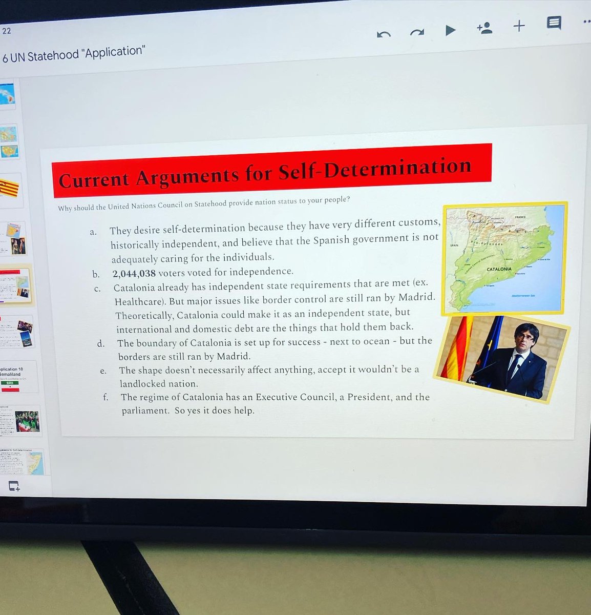 MrsGilbertsonLC's tweet photo. Spent today sharing reasons for self-determination of groups wanting to become their own countries 🌍🌎🌏 #lctigerpride https://t.co/Q2T1ixoCko