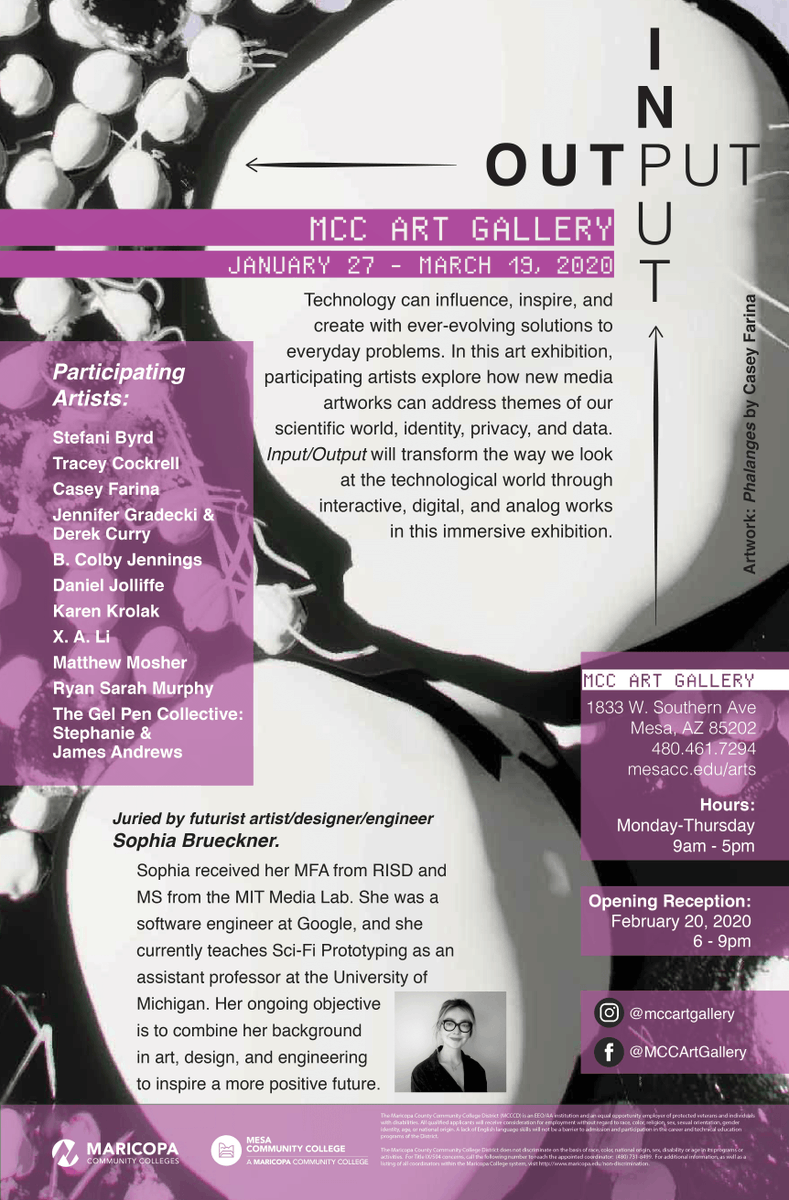 Just a week left to see Input/Output, a futuristic art show demonstrating the intersection of technology and design. Check it out and get some culture in!

facebook.com/events/8328052…