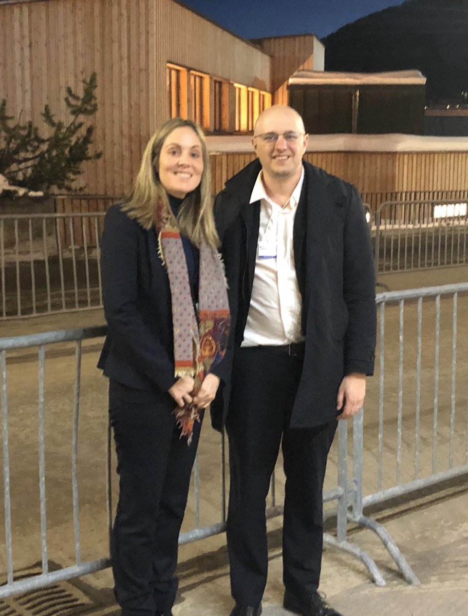 Inspiring meeting in #Davos20 with @nedtozun, CEO and founder of <a href="/dlightdesign/">d.light design</a>. The <a href="/EIB/">European Investment Bank</a> is happy to work together with this innovative company that brings affordable renewable energy in #Africa. Innovative solutions like this are key to address the #climate challenge.