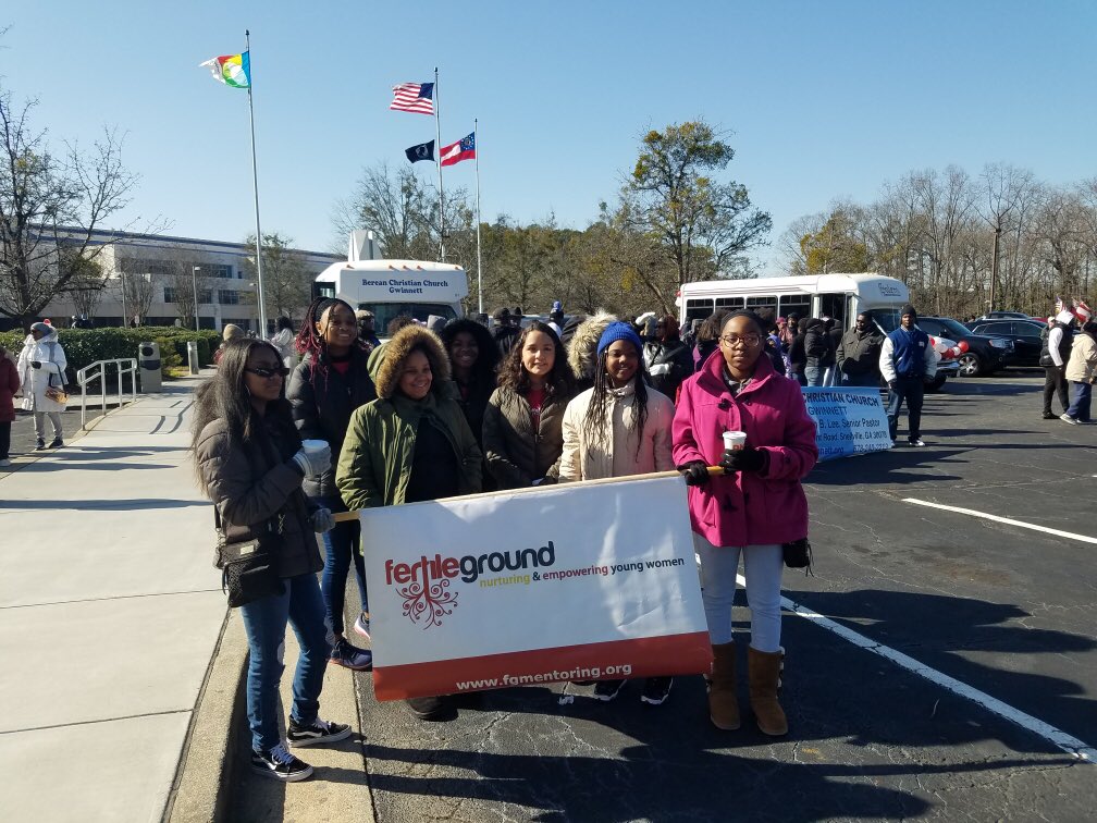 fgmentoring's tweet photo. We thoroughly enjoyed participating in the MLK Day March! #fertileground #atlantanonprofits https://t.co/WBirWxZEuB