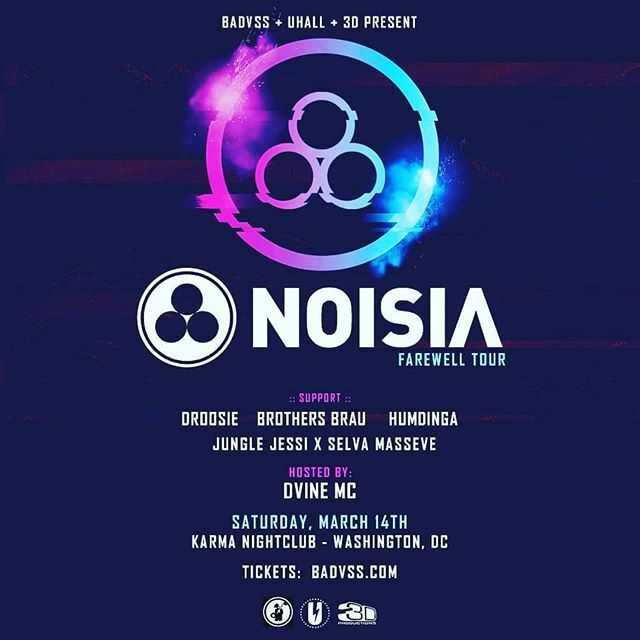 JUST ANNOUNCED! We're proud to team up with Badvss Entertainment and Uhall to bring you Noisia at Karma Nightclub on March 14! 
ift.tt/2Rh8Ye0 ift.tt/2RA4ga8