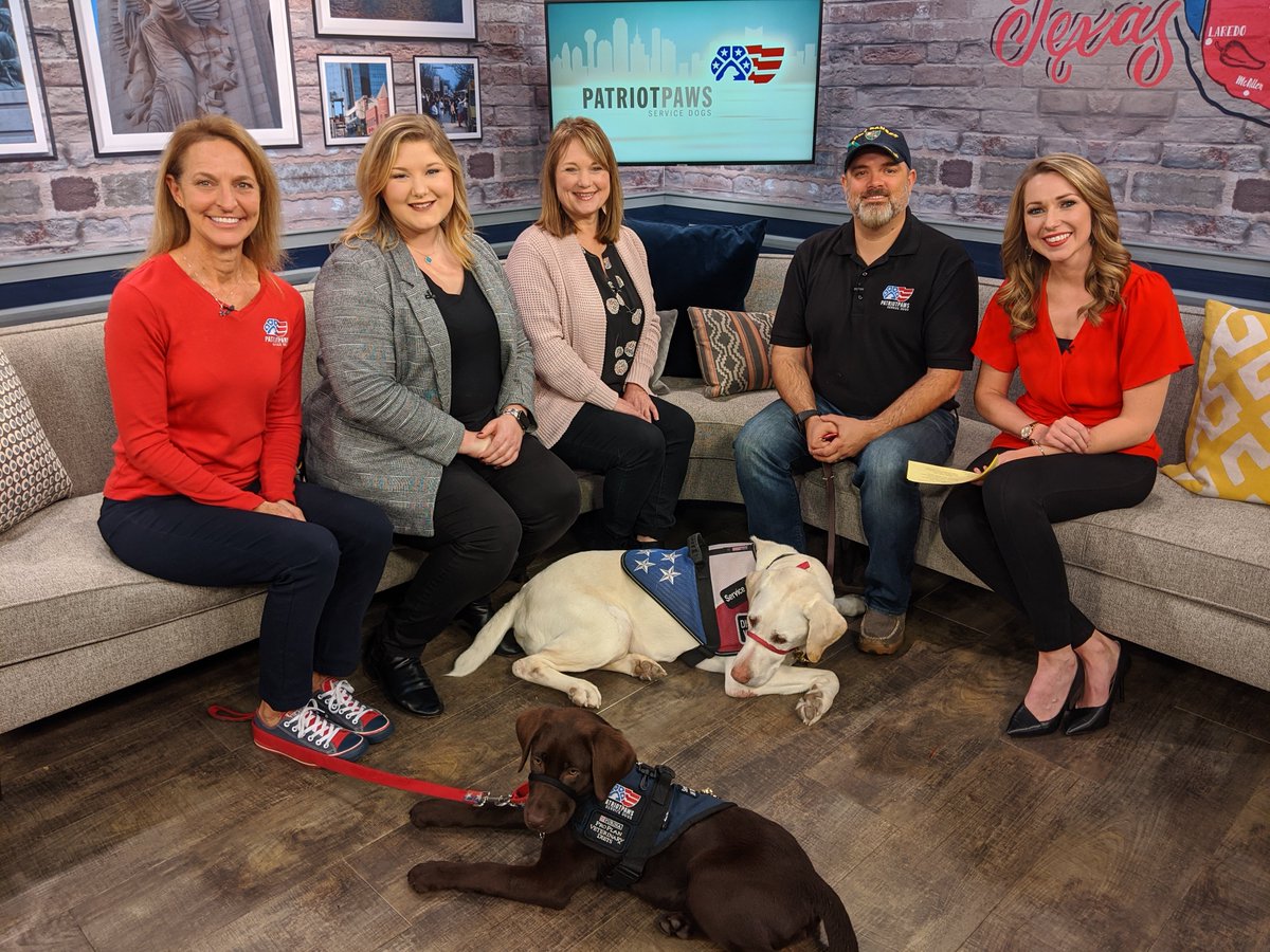 They have been providing disabled veterans service dogs for ~15 years. Find out how <a href="/PatriotPAWS/">Patriot PAWS</a> is making a difference in the lives of our hometown heroes this Sun at 7am on TXA21 @texas21. #Veterans #ServiceDogs #PTSD #DisabledVeterans #VeteranServices #vets <a href="/MadisonSawyerTV/">Madison Sawyer</a>