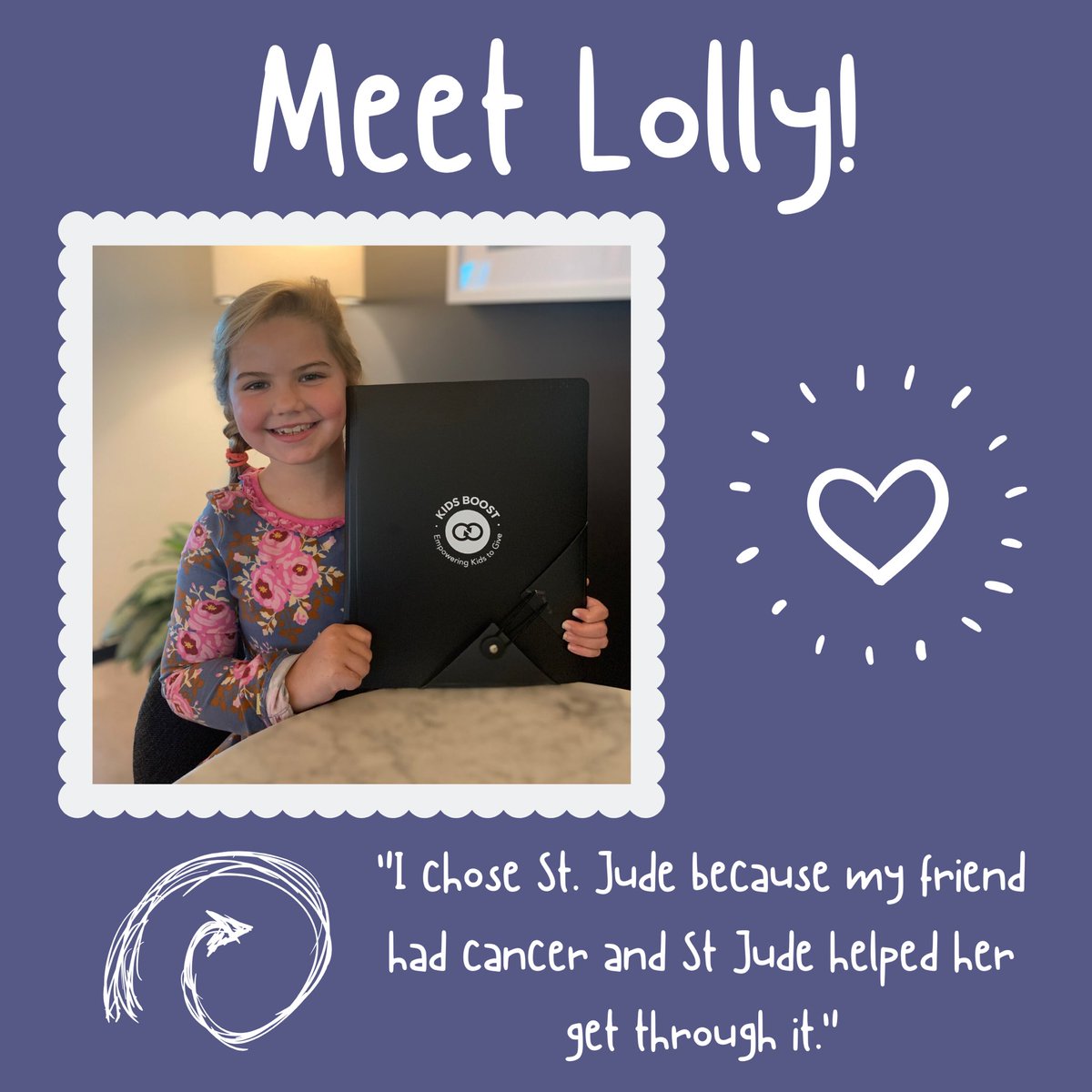 Kids_Boost's tweet photo. Lolly is 8 years old and plans to host “Crafts and Cookies for Kids” to raise money for @StJude in honor of her friend. ❤️
To learn more about Lolly, head to https://t.co/l4g7zjPnHY #kidsboost https://t.co/NTIwakYEjn