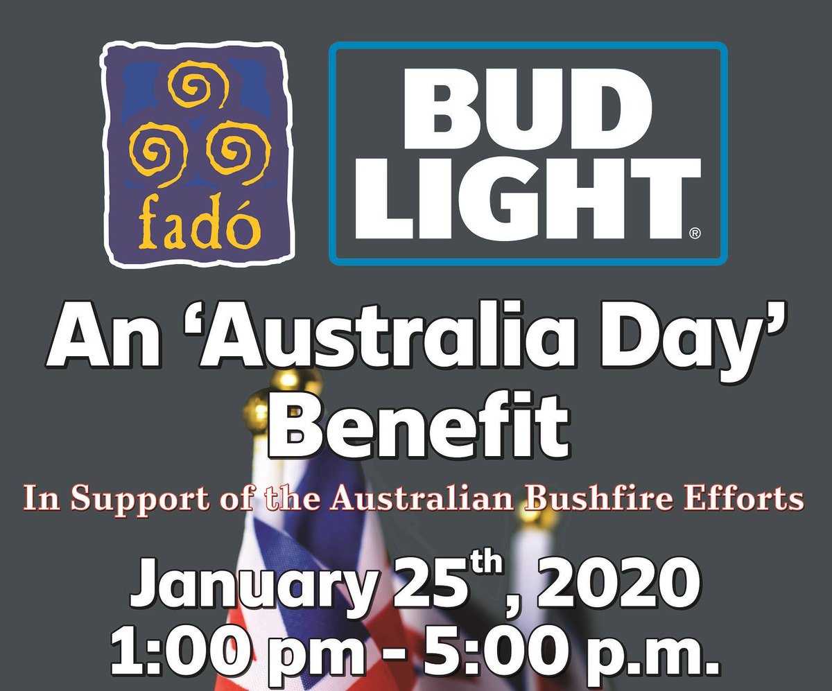 fadoannapolis's tweet photo. Australia Benefit this Saturday!! So many great items to bid on and rockin live music featuring @dublin5band, Mac &amp; Blue, Long Time Coming, and East is East! We love the community support from @gavin4annapolis @Katcef_Brews  and so many more! https://t.co/JUT1mvDRnZ