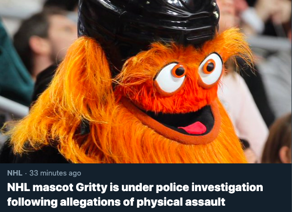 BringHockeyBack's tweet photo. Of course he's under police investigation... https://t.co/EFYNSut3Q5