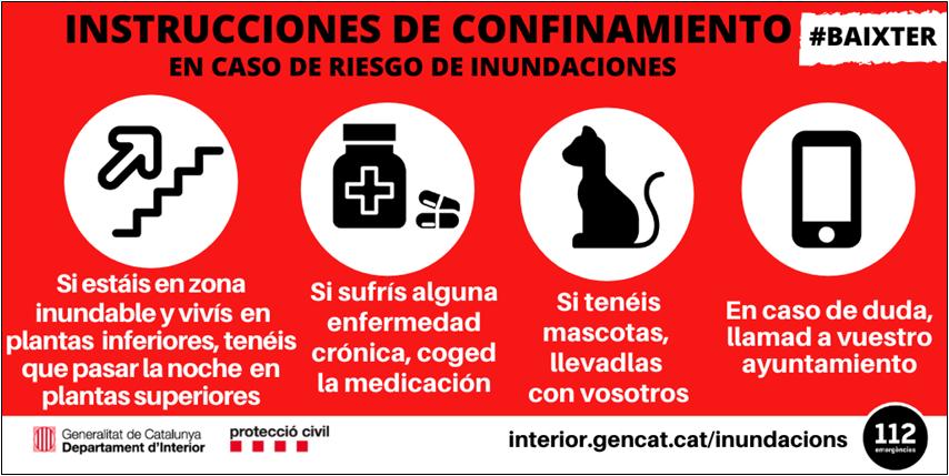 emergenciescat's tweet photo. Consejos para los vecinos de los pueblos afectados por el dispositivo preventivo de seguridad en #BaixTer #Gloria https://t.co/Ks7t7tvBT8