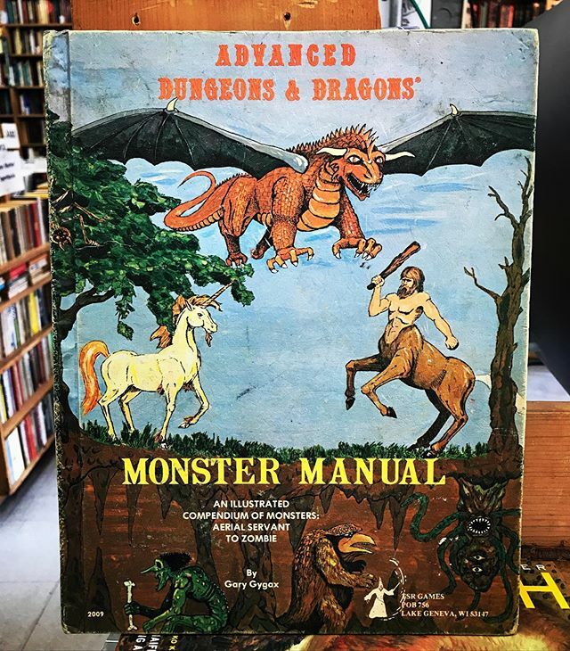 Counterpointla's tweet photo. Advanced Dungeons &amp; Dragons 
Monster Manual 
3rd Ed. 1978
$60.00
.
Available in store or Dm to purchase
.
#dungeonsanddragons #monstermanual https://t.co/F0UN09XOFQ