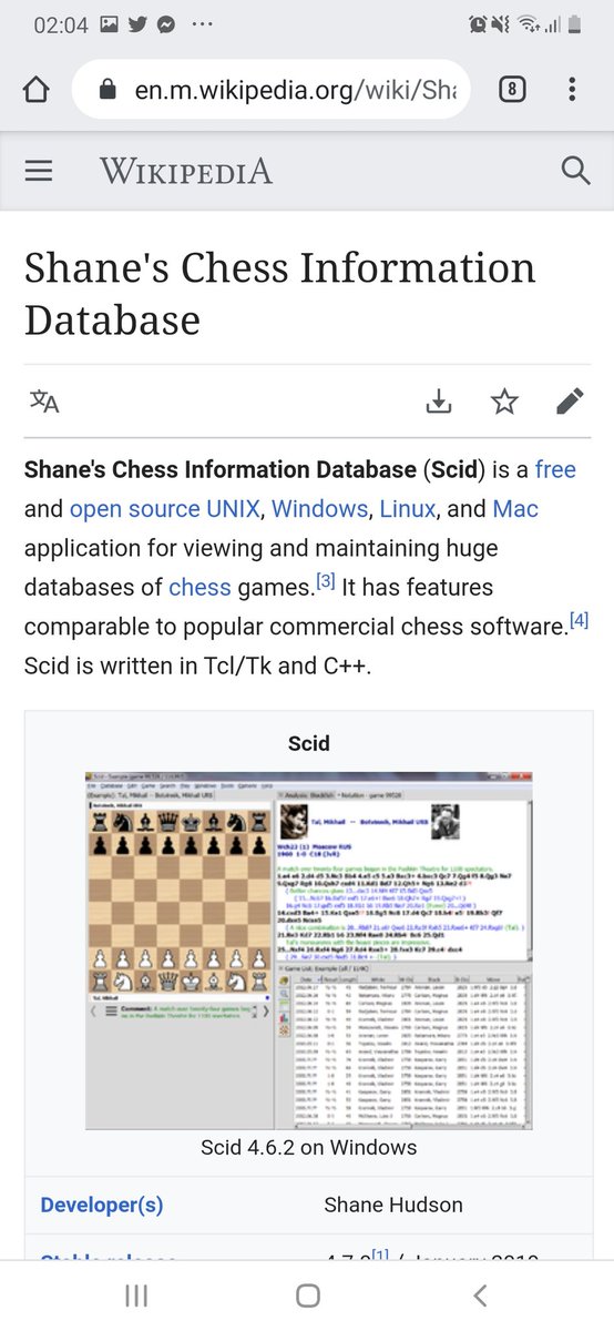 Shane's Chess Information Database - Wikipedia