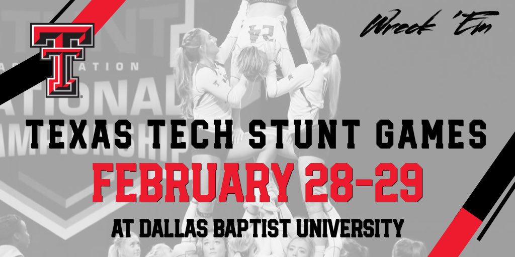 ttuSTUNT's tweet photo. Save the Date! More details to come. Also working to finalize additional games. https://t.co/FIeCbUwTJd