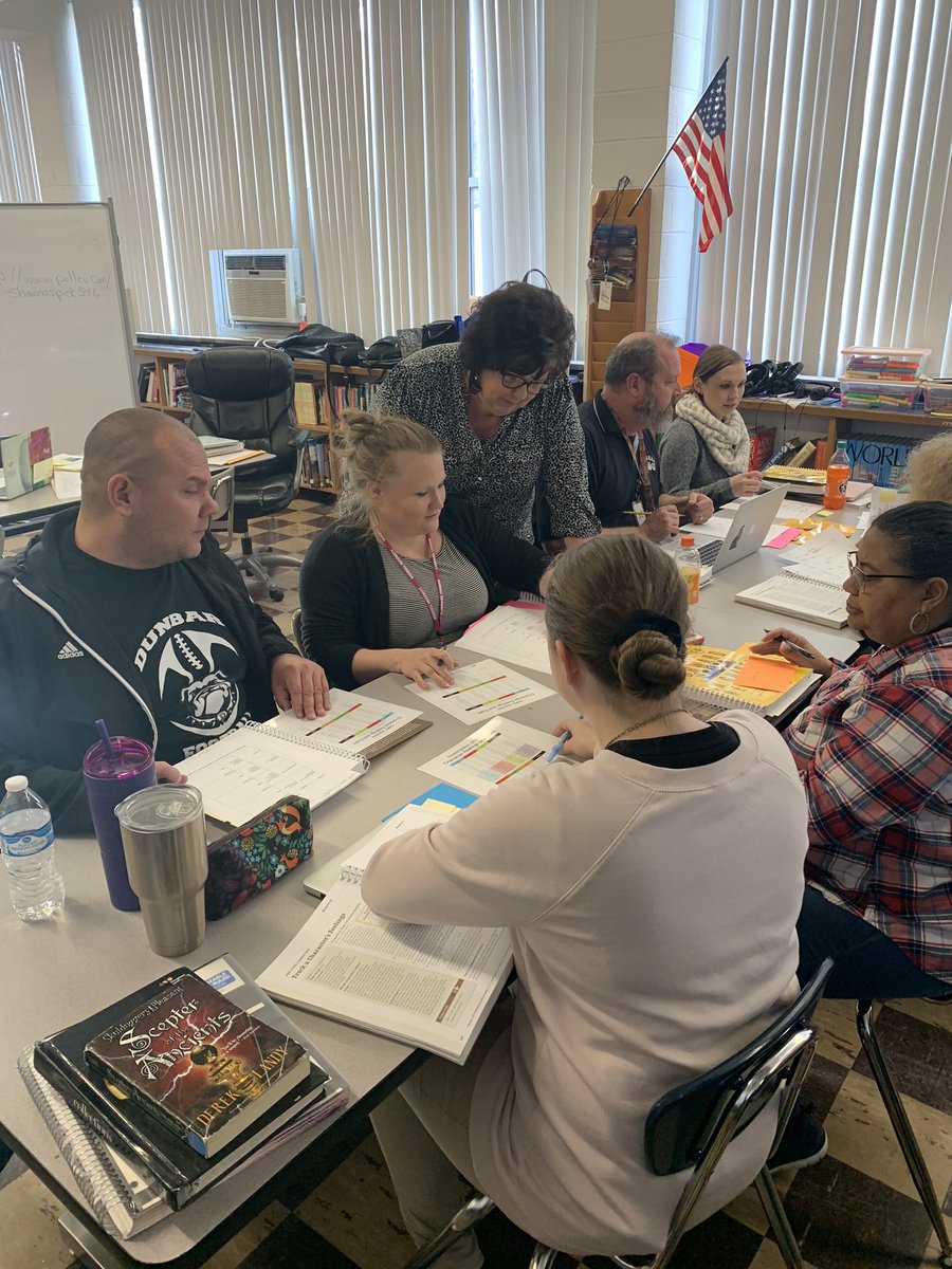 Mdeelee's tweet image. Reading across the curriculum PD at DMS #KCSlearning2020 #DMS