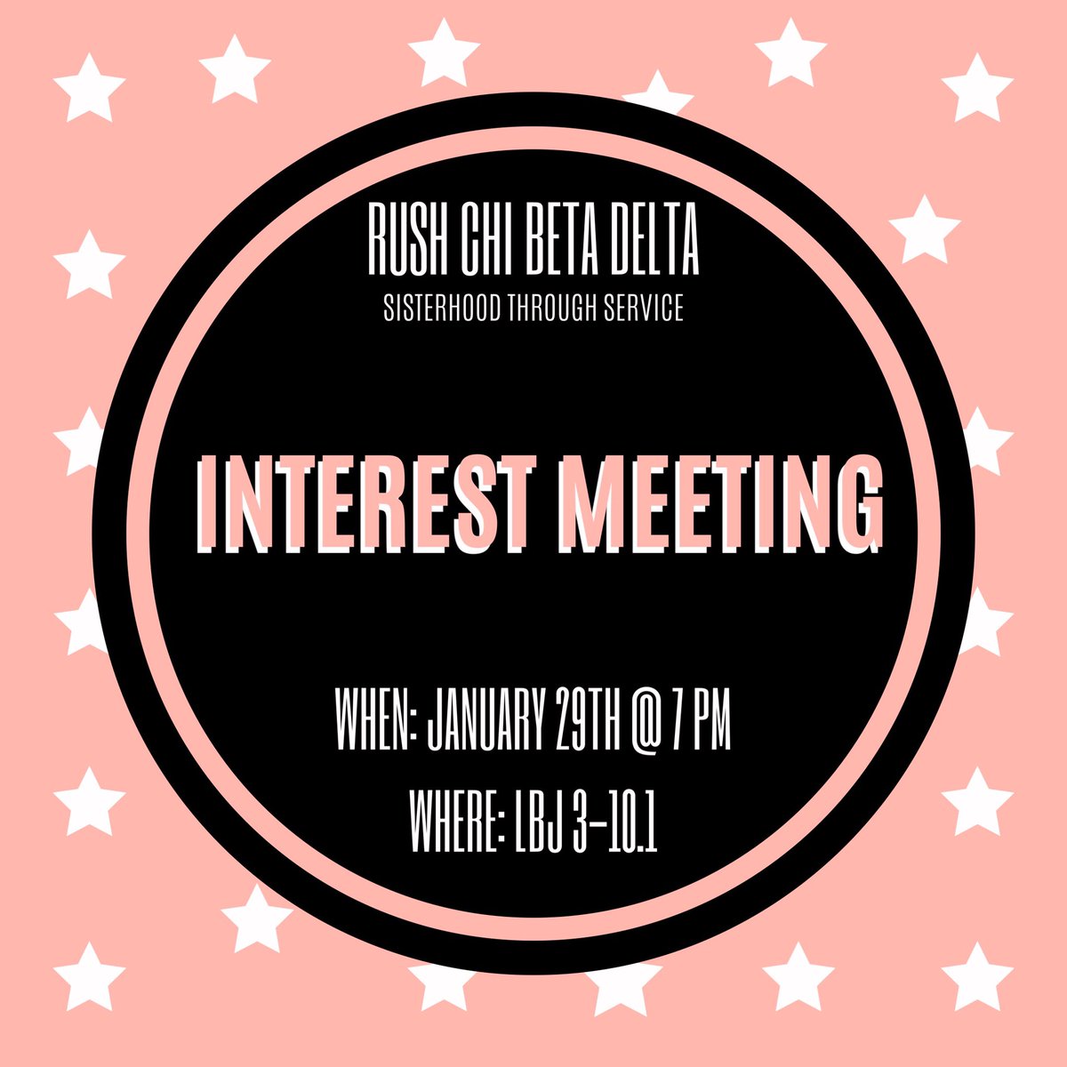 TXST ☆ CHI BETA DELTA tweet media