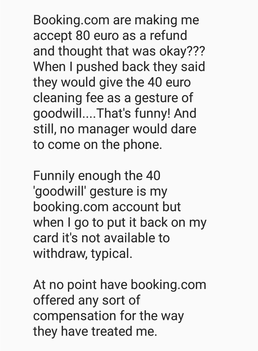 CatherineDevit3's tweet photo. @bookingcom 

#dontusethem https://t.co/UYbkI6lOcz