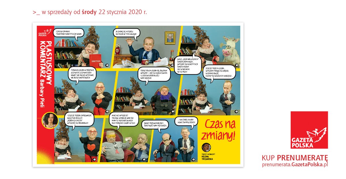 GPtygodnik's tweet photo. W cotygodniowej porcji Plastusi @baspiela "Czas na zmiany!".
Polecamy e-wydanie "Gazety Polskiej" w promocyjnej cenie za jedyne 2.5 pln ➡️ https://t.co/UFsPcsjfpS
#Plastusie #Piela #GazetaPolska #prenumerata #CzytamPrasę https://t.co/vb4j6ebZBp