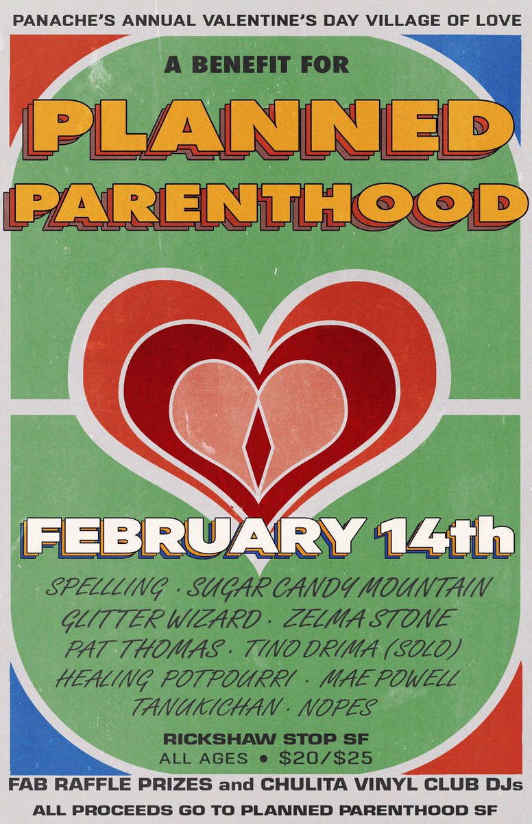 calmposeur's tweet photo. Heads & Hearts up for this #PlannedParenthood #benefit show (@healinpotpourri alongside #spellling @SugarCandyMtn #glitterwizard @zelmastonemusic
etc. etc. etc. at @rickshawstopsf )
thrown together by @PanacheLady !
#bemyvalentine https://t.co/T9hFc0I0C1