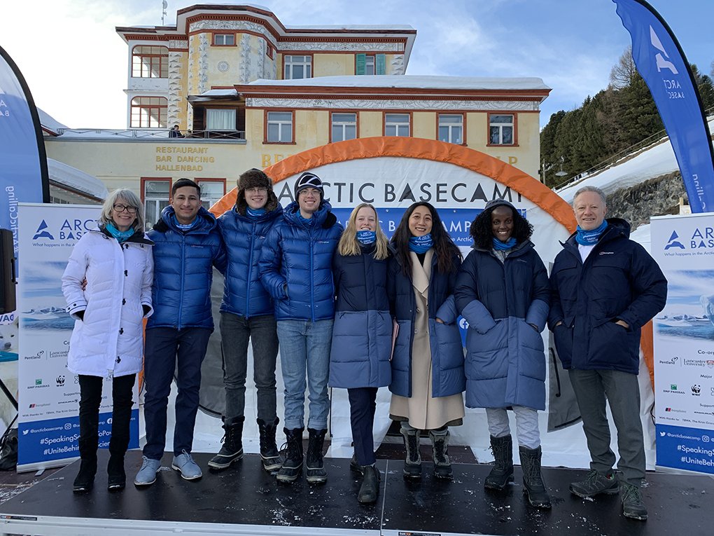 Youth delegates at Arctic Basecamp.