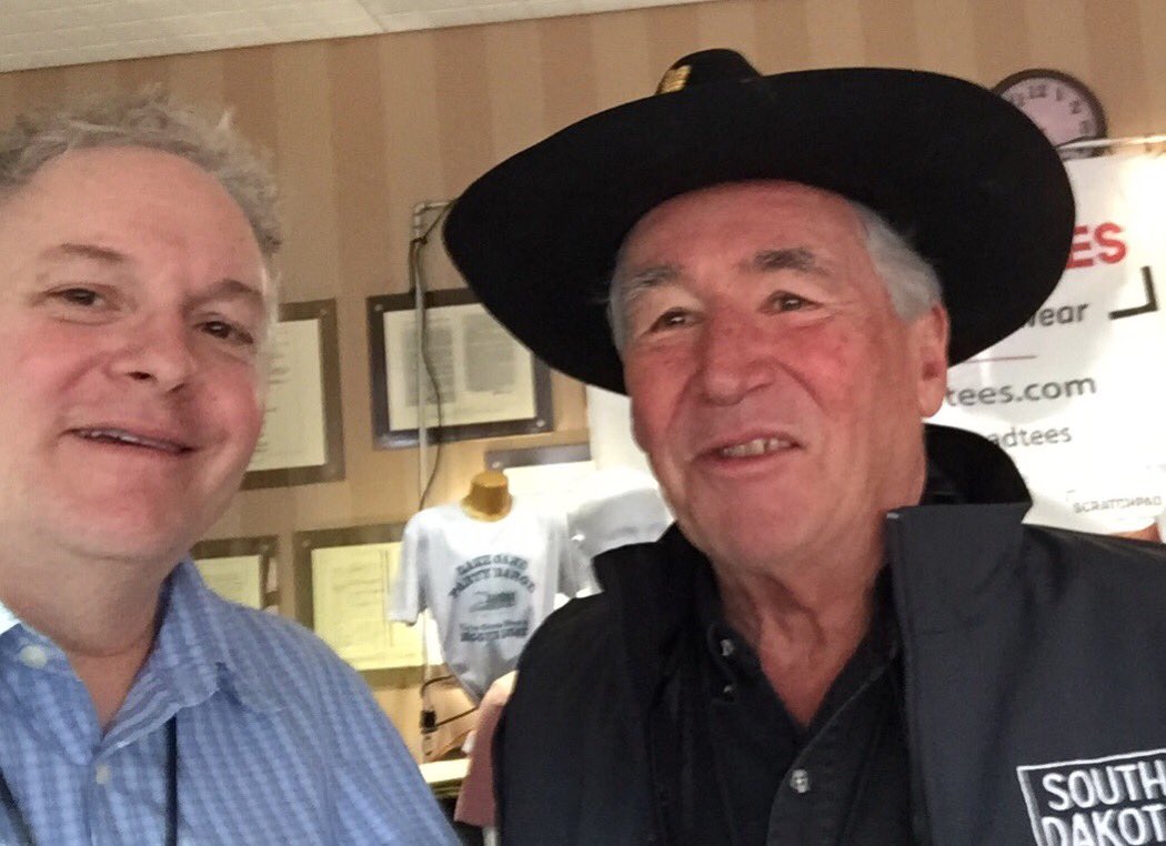 MyPlaceHQ's tweet photo. Our Social Media Coordinator @JWKirsch selfies it up with @reptilegardens’ John Brockelsby - Jonnny B. His dad, the late Earl Brockelsby, founded the popular Rapid City attraction. #SouthDakota
#StateOfGreat
#SDTourism #GreatFacesGreatPlaces https://t.co/6Yy599Q1vK