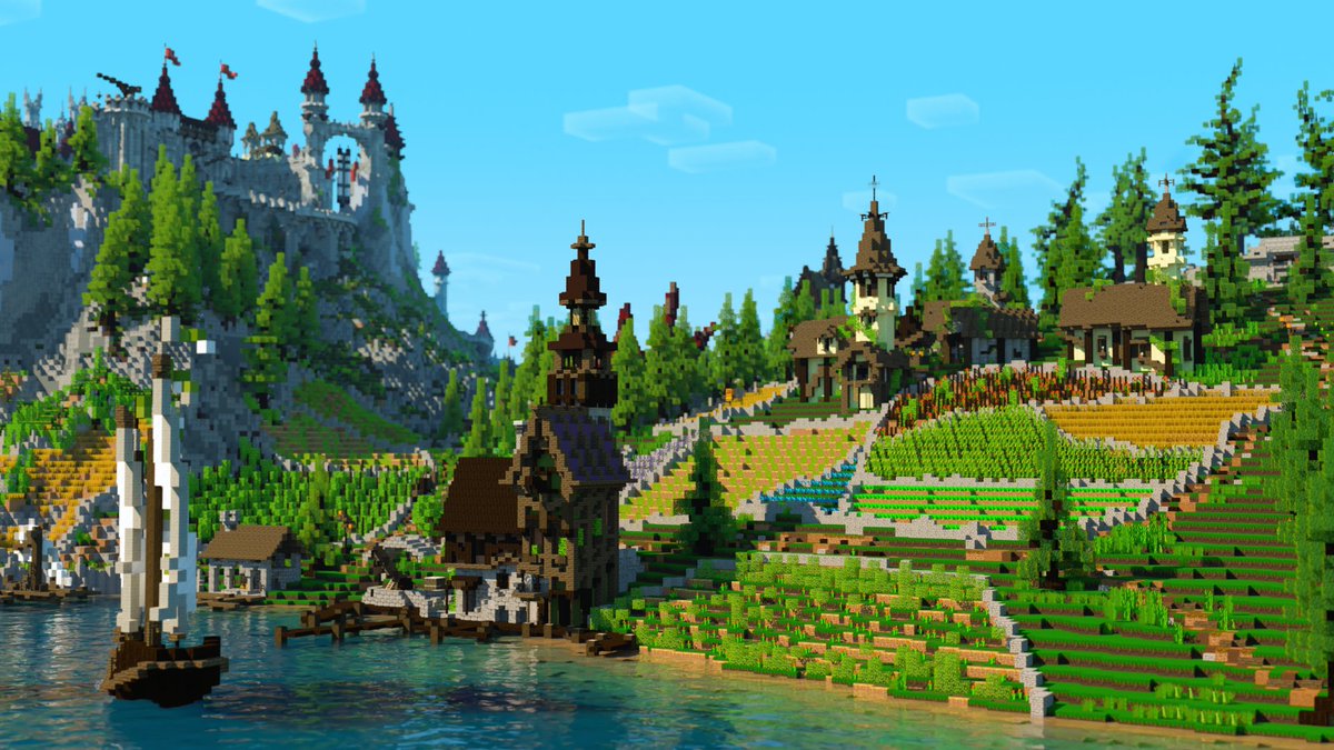 After years of development Ancient Stories will soon be available on the #Minecraft Marketplace! Just one little sneakpeak of one of the biggest maps we have ever made!