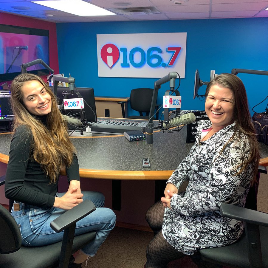 HannaBeeTucker's tweet photo. Celebrating my one year anniversary at @i1067fm with @TheSamiCone from @TheSamiConeShow from @NC5 on ways so save money while still enjoying hot spots around Nashville!! Thanks for coming in girl!! 🤩🥂 Check out the full interview here: https://t.co/mPPse3Zt79 https://t.co/p1KosUTjTX