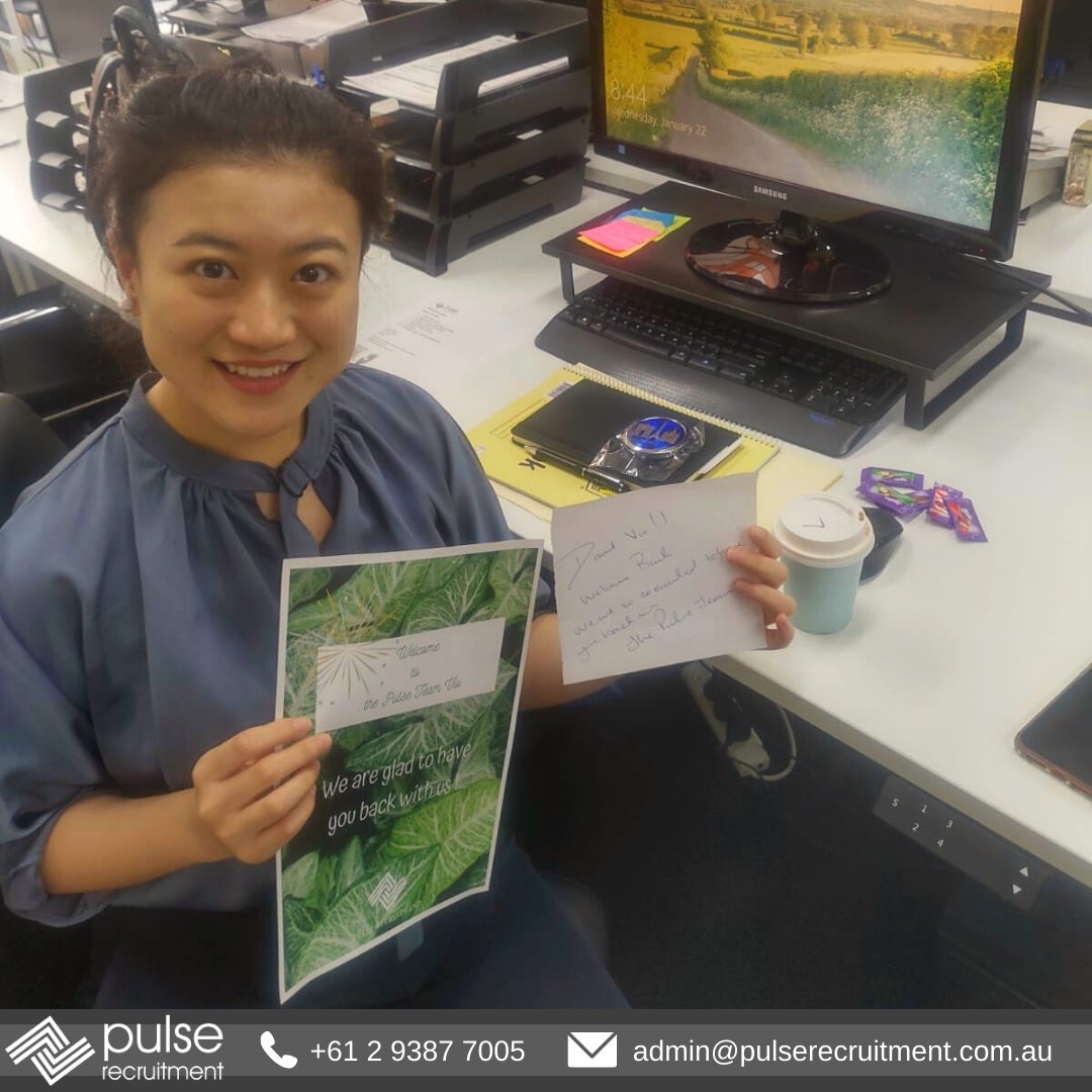 Pulse_Recruit's tweet photo. Guess who is back?!? Our wonderful intern from last year has taken on a new position within the Pulse Company as our Operations Coordinator! 👏 Congratulations Viv, we couldn't be more thrilled to have you back with us!
#SheIsBack #NewStaff #PulseTeam #Congratulations #Welcome https://t.co/QZxevS4S6B