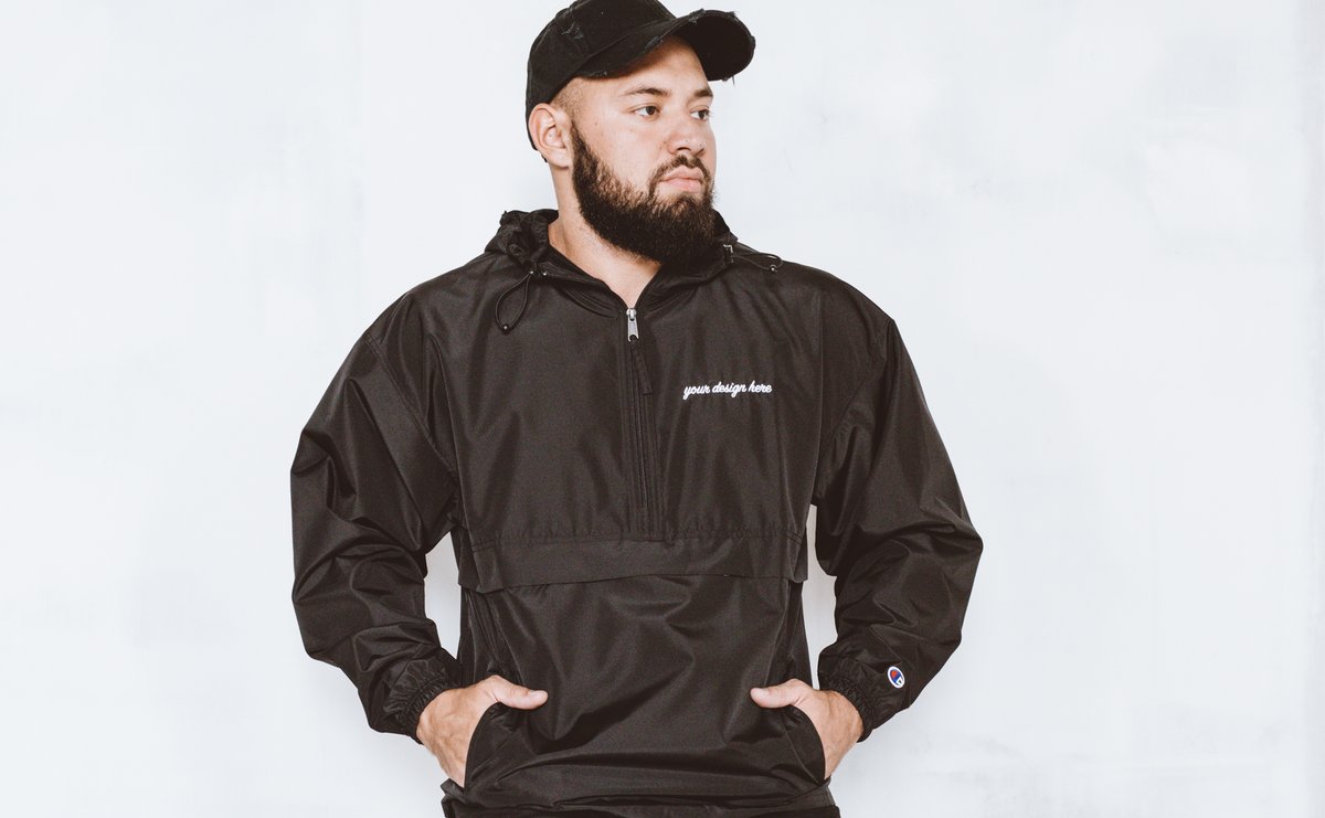 Printful's tweet image. ☔️ One of our customers' favorite new products last year was the versatile Embroidered @ChampionUSA Packable Jacket. ⚫️ By popular demand, the jacket now also comes in black ➡️ bit.ly/2Gk66Xr #printondemand #personalizedjacket